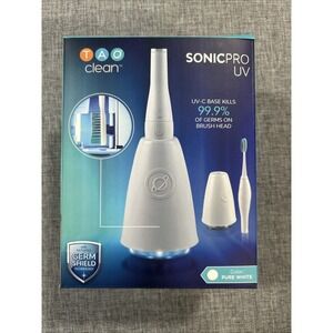 TAO Clean Sonic Pro UV Rechargeable Toothbrush Sanitizing Station Base Whitening